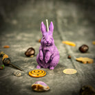 Beeswax Enchanted Bunny Spell Candle by Parlour of Wonders, red beeswax candle for abundance, fertility, and quick thinking.