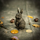 Beeswax Enchanted Bunny Spell Candle by Parlour of Wonders, red beeswax candle for abundance, fertility, and quick thinking.