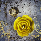 Beeswax Rose Romance Spell Candle by Parlour of Wonders featuring a red beeswax candle with rose design for love and soulmate magic.