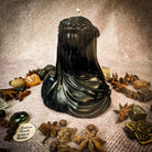 Red beeswax candle from Parlour of Wonders, symbolizing truth, secrets, and privacy protection for spell work and rituals.