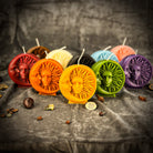Yellow beeswax candle from Parlour of Wonders, featuring seasonal magic and balance for Equinox and Solstice rituals.