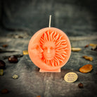 Beeswax Equinox and Solstice Spell Candle by Parlour of Wonders, yellow beeswax candle for seasonal magic and balance.