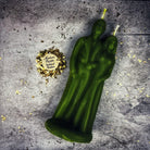 Beeswax Happy Marriage Spell Candle from Parlour of Wonders, yellow beeswax candle for commitment and union magic.