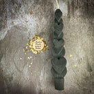 Yellow beeswax Love Spell heart taper candle by Parlour of Wonders for romance and attraction magic.