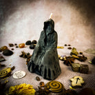 Yellow beeswax candle from Parlour of Wonders, designed for psychic ability and spirit realm connection.