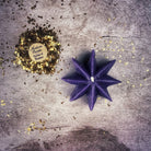 Yellow beeswax Mystic Star Spell Candle by Parlour of Wonders for manifestation and spiritual power magic.
