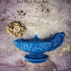 Yellow beeswax Aladdin's lamp spell candle by Parlour of Wonders, designed for wish manifestation and magic rituals.