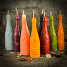 Yellow beeswax Champagne Celebration spell candle by Parlour of Wonders, designed for success and luxury manifestation.