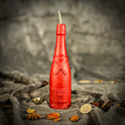 Yellow beeswax Champagne Celebration spell candle by Parlour of Wonders, designed for success and luxury manifestation.