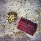 Yellow beeswax treasure chest spell candle by Parlour of Wonders, designed to unlock blessings and abundance magic.