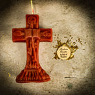 Yellow beeswax candle for uncrossing spells, used to remove hexes, curses, and jinxes, by Parlour of Wonders.