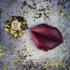 Black candle spell kit by Parlour of Wonders for silencing gossip and stopping rumors, includes herbs and tools for focus and protection.