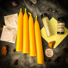 Parlour of Wonders Affluence Candle Spell Booster Pack with herbs and charms for prosperity candle spells.