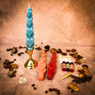 Parlour of Wonders Love Wishes Candle Spell Kit with three candles for multi-day love manifestation and magic.