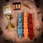 Parlour of Wonders Love Wishes Candle Spell Kit with three candles for multi-day love manifestation magic.
