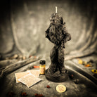 Parlour of Wonders Krampus Better Behavior Candle Spell Kit with black candles and spell ingredients for behavior change.