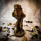 Parlour of Wonders Krampus Better Behavior Candle Spell Kit with black candles and ritual accessories for spell casting.