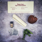 Apple of Avalon Candle Spell Kit by Parlour of Wonders with black candles and ritual tools for love, abundance, and ancient magic.