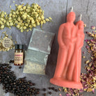 Parlour of Wonders Happy Marriage Candle Spell Kit with black candles for commitment and union magic.