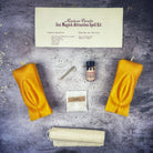 Parlour of Wonders Sex Magick Candle Spell Kit with black candles for yoni passion and desire magic, arranged with ritual tools.