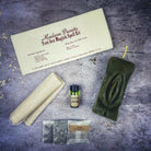 Parlour of Wonders Yoni Sex Magick Candle Spell Kit with black candles for passion, attraction, and sexual power enchantment.