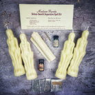Black Candle Spell Kit by Parlour of Wonders for smooth separation, peaceful parting, and love direction, designed for female/female energies.