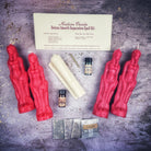 Deluxe Smooth Separation Candle Spell Kit by Parlour of Wonders featuring black candles for peaceful parting and love direction.