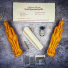 Smooth Separation Candle Spell Kit by Parlour of Wonders, featuring black candles for peaceful parting between women.