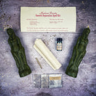 Black Candle Spell Kit for female/female peaceful separation from Parlour of Wonders, featuring smooth separation candles and ritual tools.