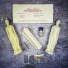 Parlour of Wonders Smooth Separation Candle Spell Kit with black candles for peaceful parting between males or females.