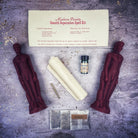 Parlour of Wonders Smooth Separation Candle Spell Kit with black candles designed for peaceful parting for male/male relationships.