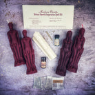 Black Candle Spell Kit from Parlour of Wonders with candles for peaceful parting and love separation, designed for energy clearing.