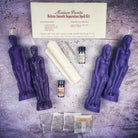 Deluxe Candle Spell Kit by Parlour of Wonders featuring black candles for peaceful parting and love separation rituals.