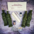 Deluxe Smooth Separation Candle Spell Kit by Parlour of Wonders featuring black candles for peaceful parting and love direction.