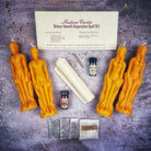 Deluxe Smooth Separation Candle Spell Kit by Parlour of Wonders featuring black candles for peaceful parting and love direction.