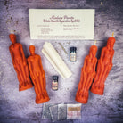 Deluxe Smooth Separation Candle Spell Kit with black candles for peaceful parting and love direction, by Parlour of Wonders.