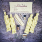 Deluxe Smooth Separation Candle Spell Kit by Parlour of Wonders, includes black candles for peaceful parting and love direction.