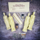 Deluxe Smooth Separation Candle Spell Kit by Parlour of Wonders featuring black candles for peaceful parting and love direction.