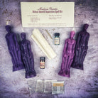 Deluxe Smooth Separation Candle Spell Kit by Parlour of Wonders, featuring black candles for peaceful parting and love guidance.