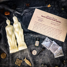 Parlour of Wonders Smooth Separation Candle Spell Kit with black candle for peaceful parting and human/female energy.