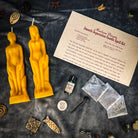 Smooth Separation Candle Spell Kit by Parlour of Wonders featuring black candles for peaceful parting and protective rituals.