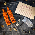Parlour of Wonders Smooth Separation Candle Spell Kit featuring black candles for peaceful parting and human separation rituals.