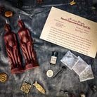 Parlour of Wonders Smooth Separation Candle Spell Kit with black candles for peaceful parting and human separation rituals.