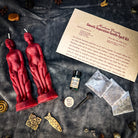 Parlour of Wonders Smooth Separation Candle Spell Kit with black candles for peaceful parting and human-to-human separation.