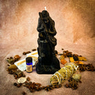 Blessings of Baba Yaga Candle Spell Kit from Parlour of Wonders, featuring black candles and ritual tools for wisdom and protection.