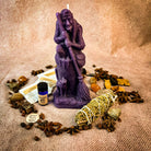 Black Blessings of Baba Yaga Candle Spell Kit by Parlour of Wonders, featuring candles and tools for wisdom and protection spells.