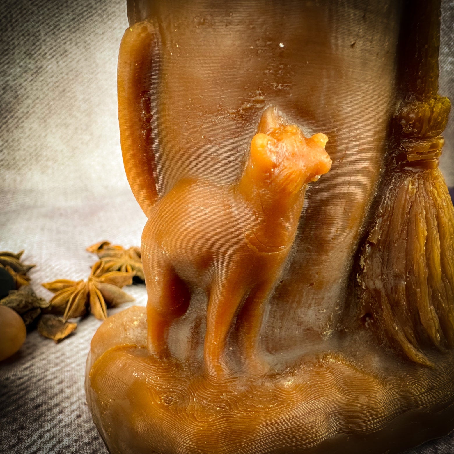 Blessings of Baba Yaga Candle Spell Kit by Parlour of Wonders, featuring black candles and herbs for wisdom and protection spell casting.