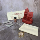 Parlour of Wonders Happy House Candle Spell Kit with black candles, herbs, and tools for home protection and harmony.