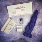 Parlour of Wonders Mermaid Magick Candle Spell Kit with black candles, crystals, and herbs for love, beauty, and water goddess magic.