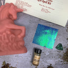 Parlour of Wonders Unicorn Magic Candle Spell Kit with black candles and magical symbols for manifestation and wishes.